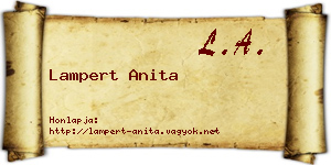 Lampert Anita névjegykártya